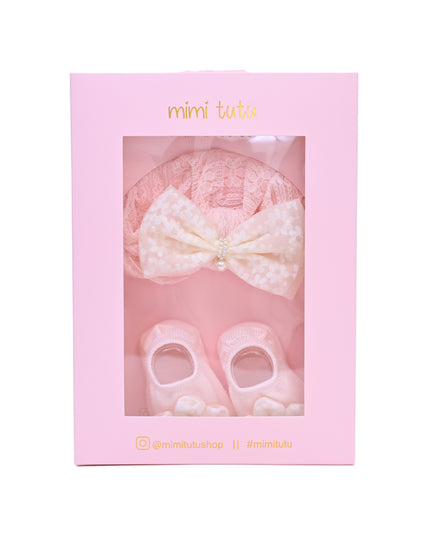 kids atelier mimi tutu Bow & Bloom Baby Hat Gift Set