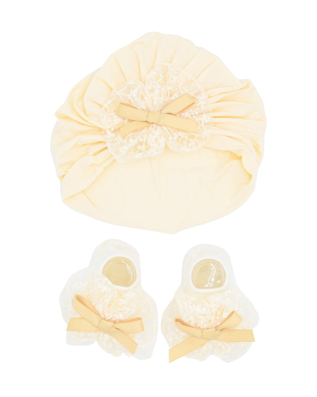 kids atelier mimi tutu Bow & Bloom Baby Hat Gift Set