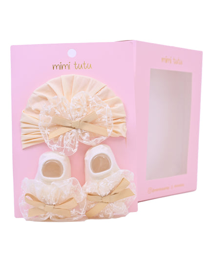 kids atelier mimi tutu Bow & Bloom Baby Hat Gift Set