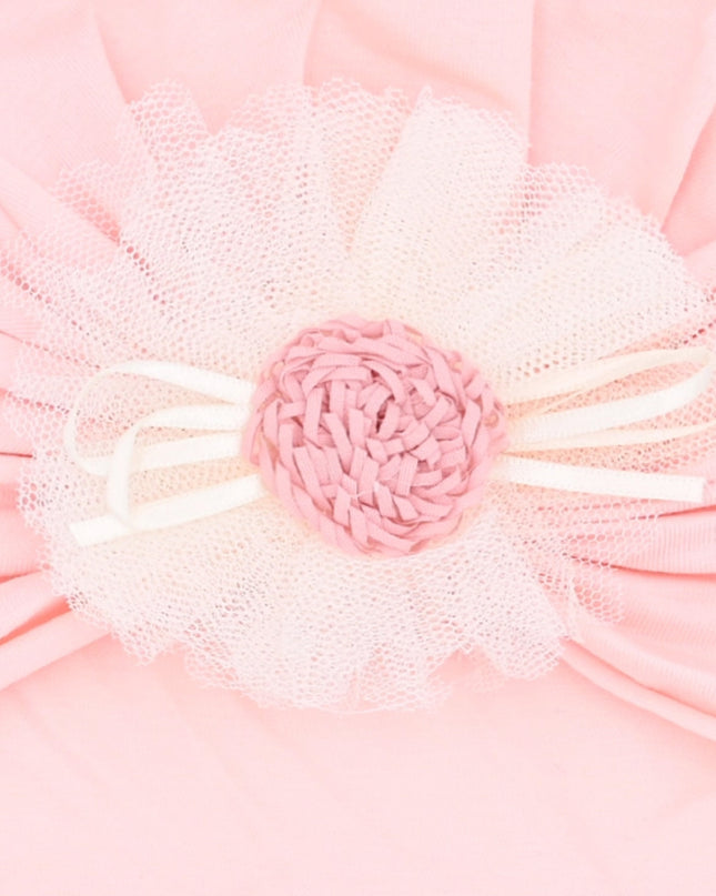 kids atelier mimi tutu Floral Turban Hat & Sock Set