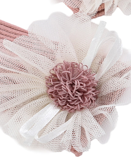 kids atelier mimi tutu Floral Turban Hat & Sock Set