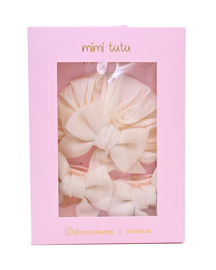 kids atelier mimi tutu Floral Turban Hat & Sock Set