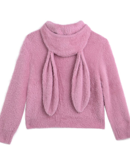 kids atelier mimi tutu Pink Bunny Ear Sweater
