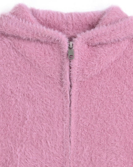 kids atelier mimi tutu Pink Bunny Ear Sweater