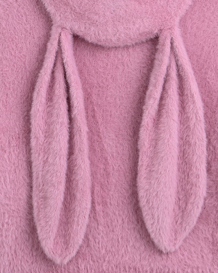 kids atelier mimi tutu Pink Bunny Ear Sweater
