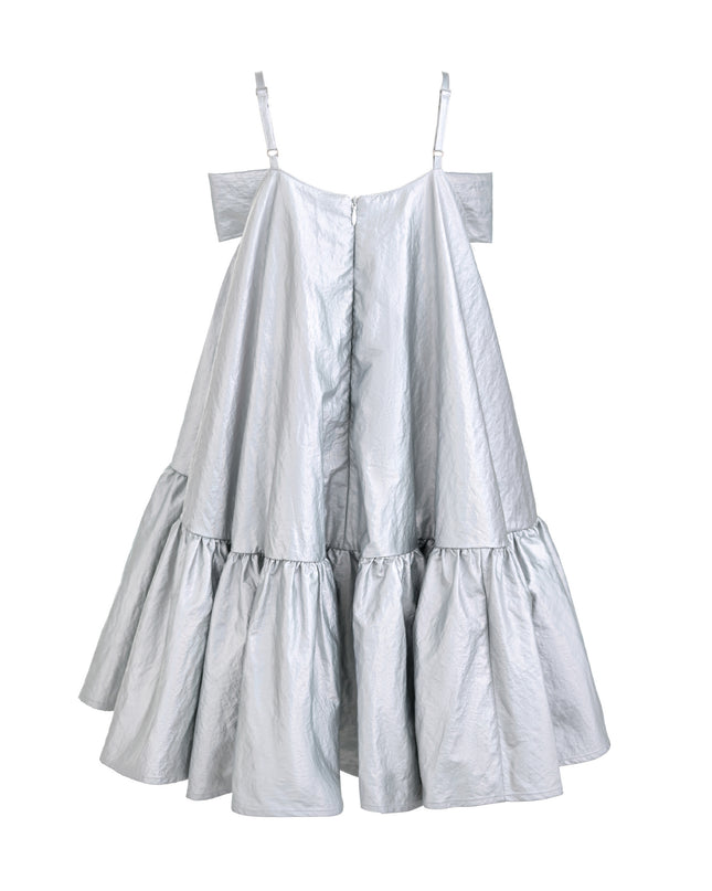 kids atelier mimi tutu Silver Celestelle Bow Party Dress