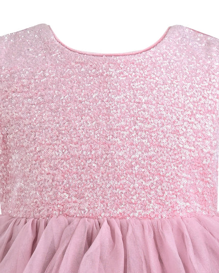 kids atelier mimi tutu Pink Romilda Sequin Tulle Dress