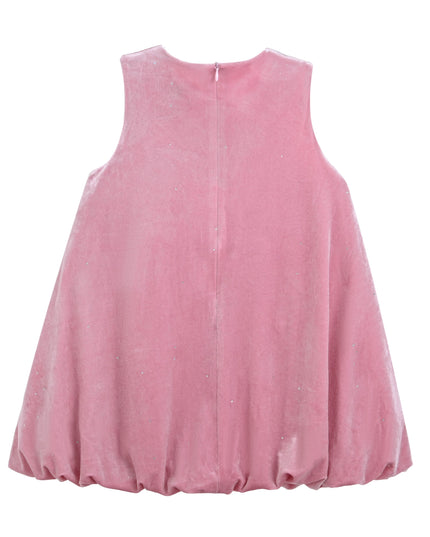kids atelier mimi tutu Pink Nella Velvet Bow Dress