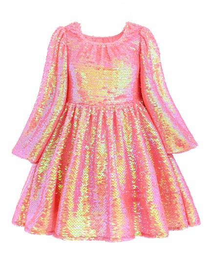 kids atelier mimi tutu Pink Iridescent Sequin Dress