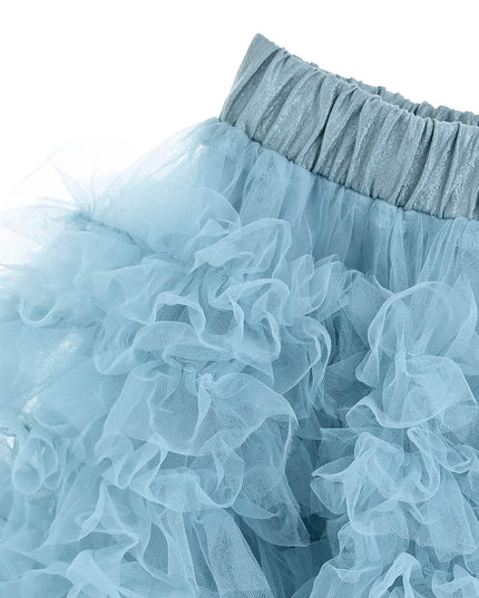 kids atelier mimi tutu Blue Felicia Hooded Tulle Skirt Set