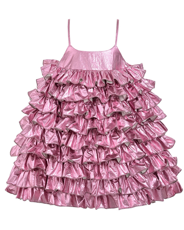 kids atelier mimi tutu Pink Valeriane Tiered Ruffle Dress