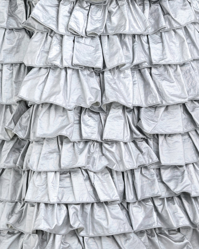 kids atelier mimi tutu Silver Valeriane Tiered Ruffle Dress
