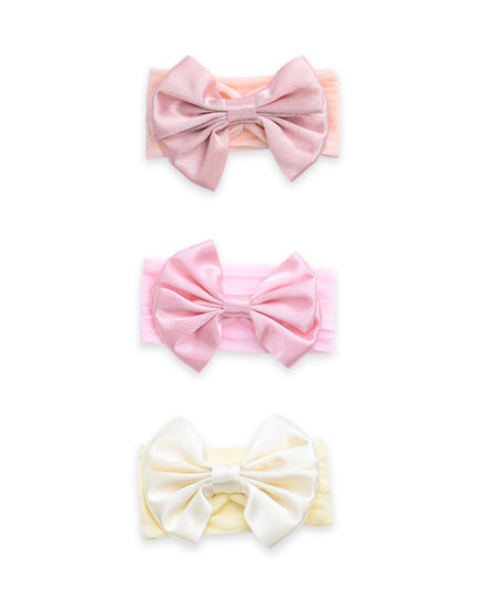 kids atelier mimi tutu Multicolor Elastic Bow Headband Set