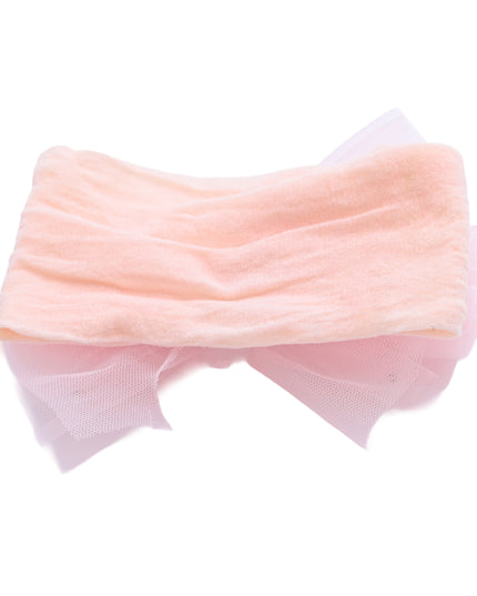 kids atelier mimi tutu Multicolor Elastic Tulle Pearl Bow Headband Set