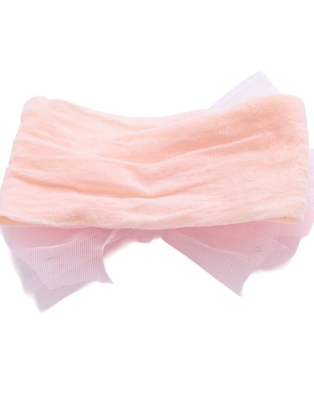 kids atelier mimi tutu Multicolor Elastic Tulle Pearl Bow Headband Set