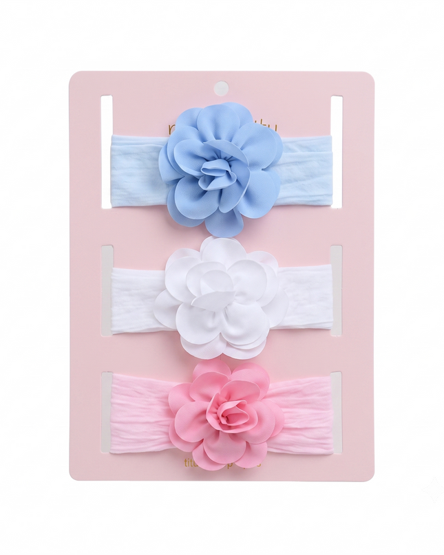 kids atelier mimi tutu Multicolor Floral Elastic Headband Set