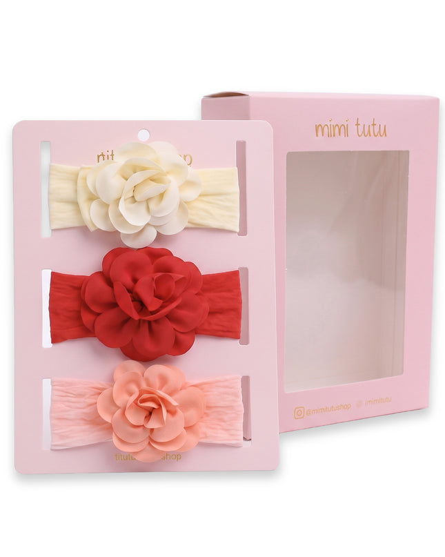 kids atelier mimi tutu Multicolor Floral Elastic Headband Set