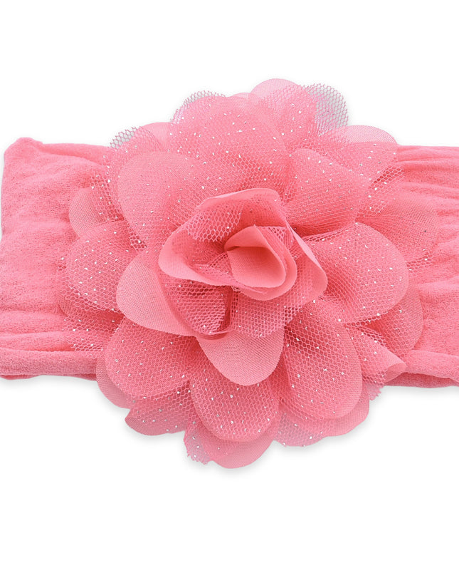 kids atelier mimi tutu Multicolor Elastic Glitter Floral Headband Set