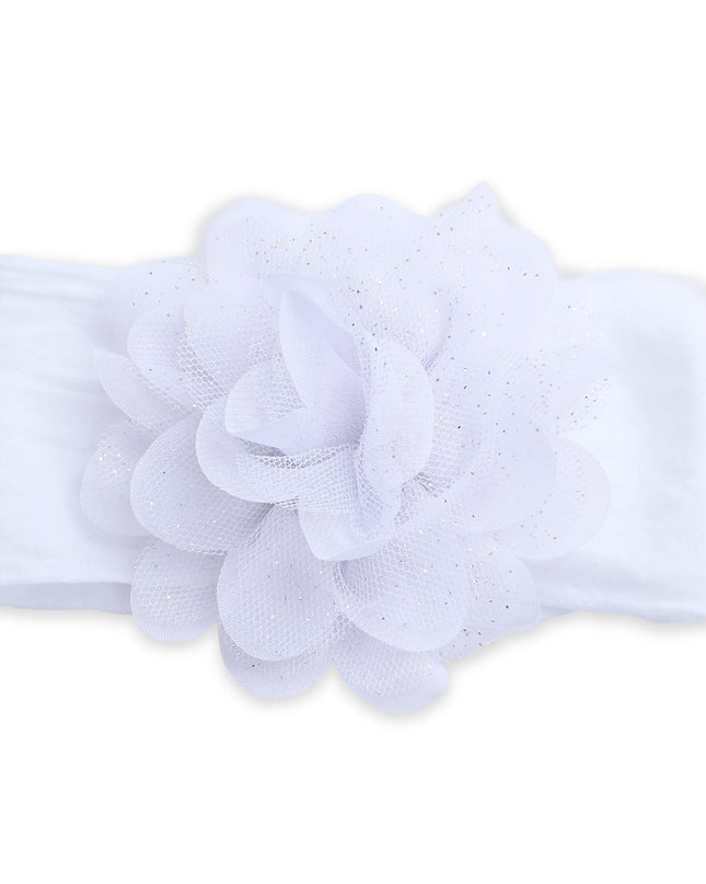 kids atelier mimi tutu Multicolor Elastic Glitter Floral Headband Set
