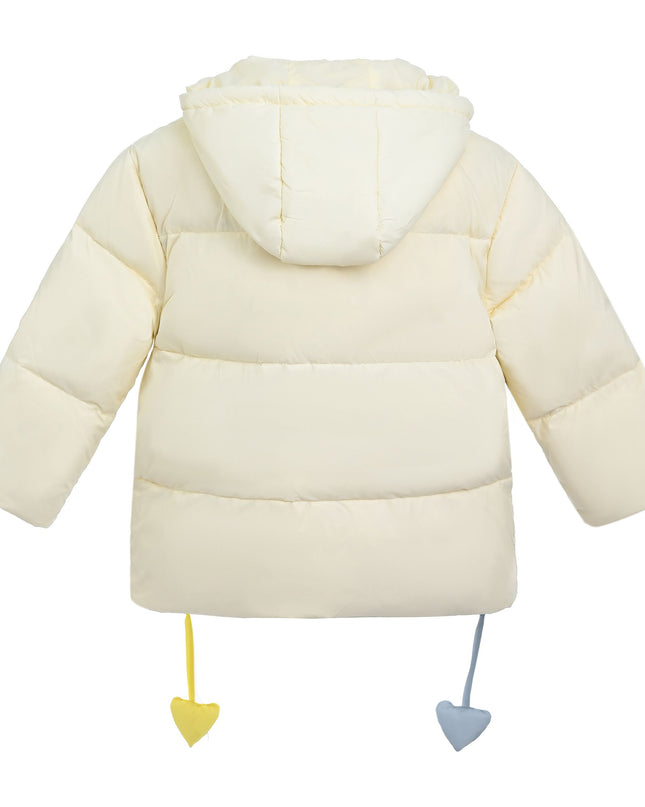 kidsatelier-mimi-tutu-Cream-Heart-Charm-Puffer-Jacket