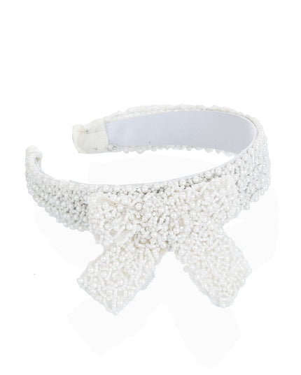 Kids atelier mimi tutu White Pearl Bow Headband