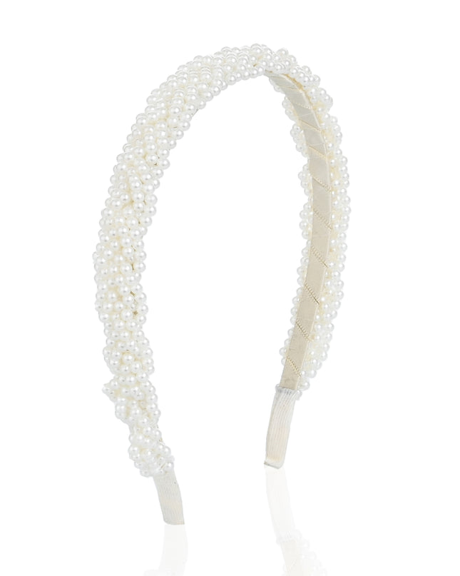 kids atelier mimi tutu White Pearl Embellished Headband