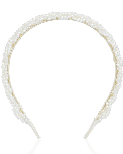 kids atelier mimi tutu White Pearl Embellished Headband