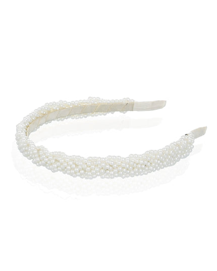 kids atelier mimi tutu White Pearl Embellished Headband