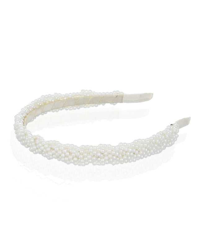 kids atelier mimi tutu White Pearl Embellished Headband