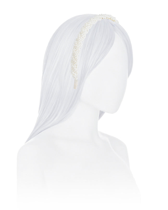 kids atelier mimi tutu White Pearl Embellished Headband