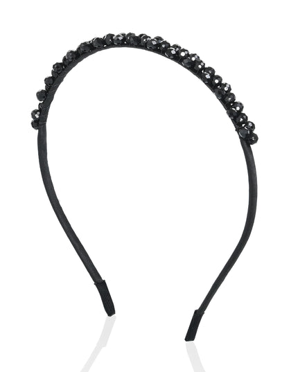 kids atelier mimi tutu Black Beaded Edge Headband