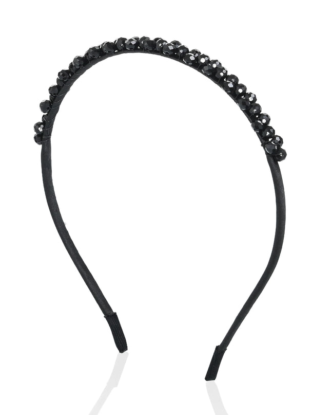 kids atelier mimi tutu Black Beaded Edge Headband