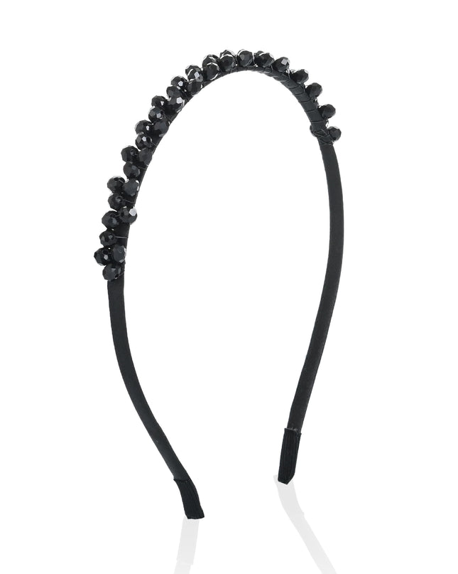 kids atelier mimi tutu Black Beaded Edge Headband