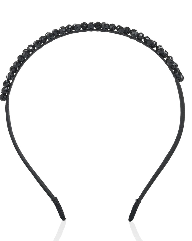 kids atelier mimi tutu Black Beaded Edge Headband