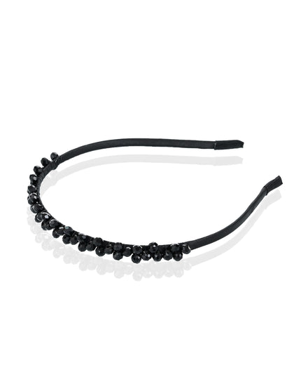 kids atelier mimi tutu Black Beaded Edge Headband