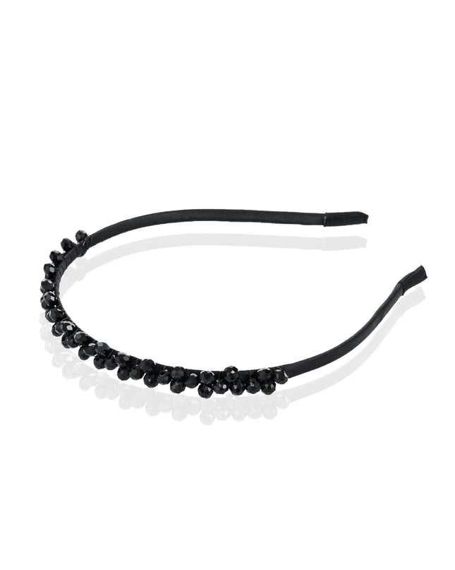 kids atelier mimi tutu Black Beaded Edge Headband