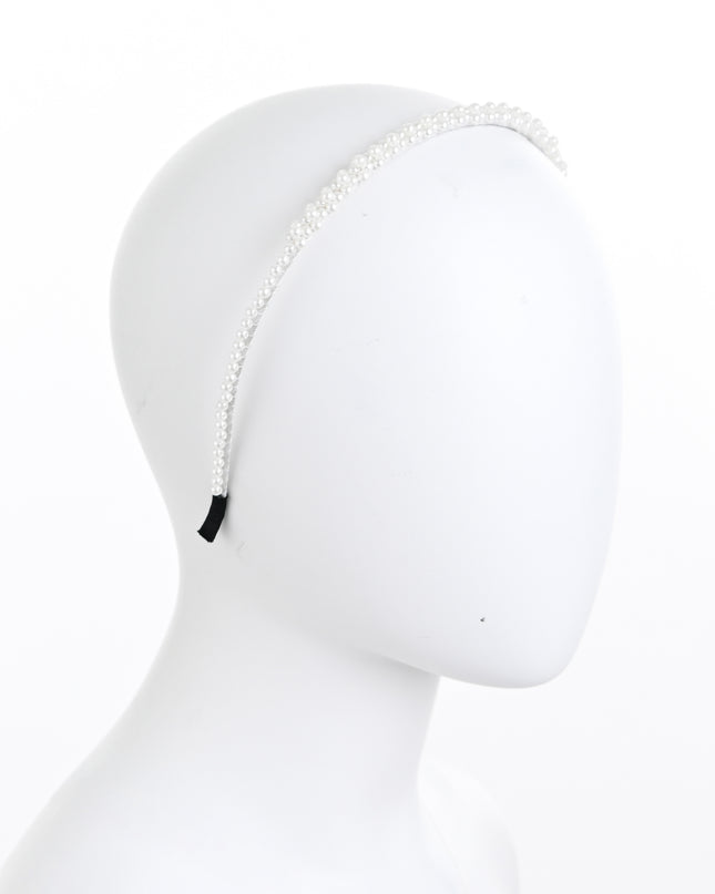 kids atelier mimi tutu Pearl Double-Row Headband