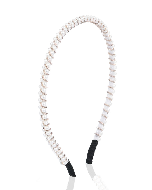 kids atelier mimi tutu Pearl Double-Row Headband