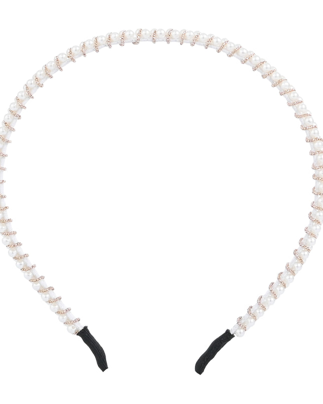 kids atelier mimi tutu Pearl Double-Row Headband