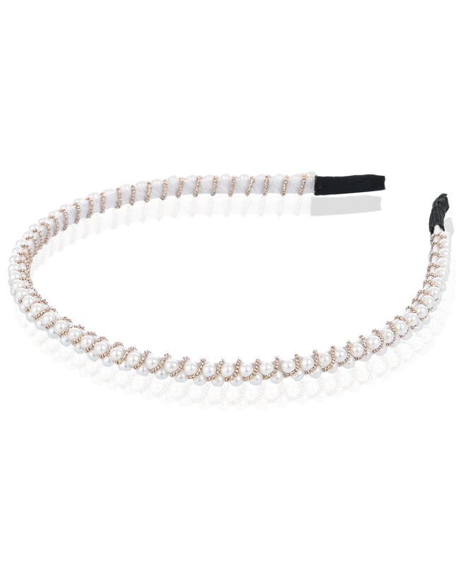 kids atelier mimi tutu Pearl Double-Row Headband