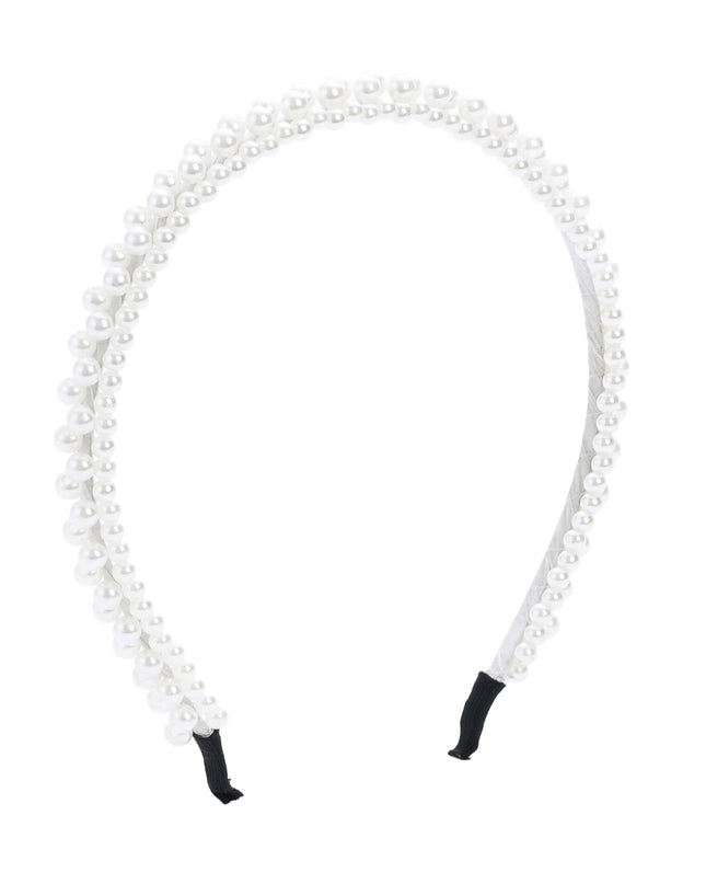 kids atelier mimi tutu Pearl Double-Row Headband