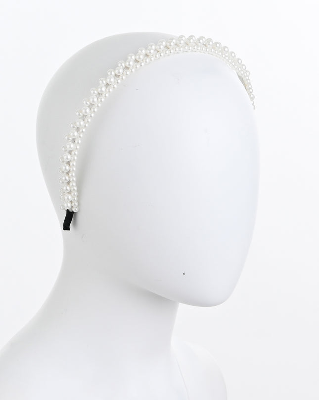 kids atelier mimi tutu Pearl Double-Row Headband