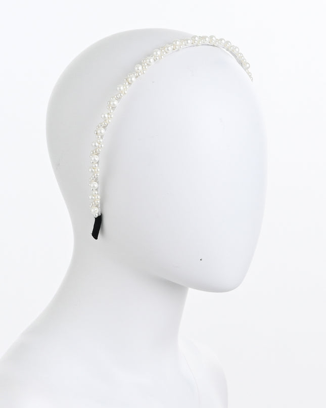 kids atelier mimi tutu Pearl Double-Row Headband