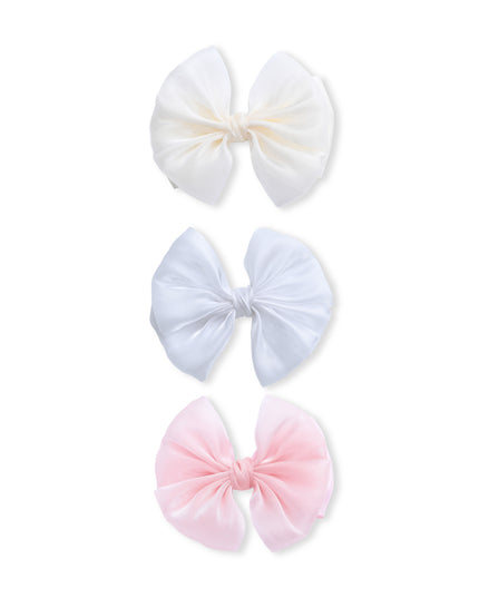 kids atelier mimi tutu Multicolor Satin Bow Clip Set
