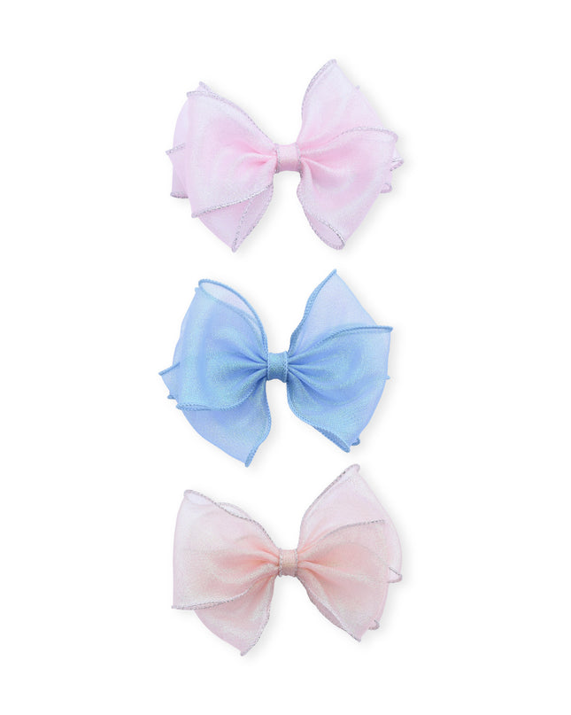 kids atelier Mimi Tutu Multicolor Glitter Bow Hair Clip Set