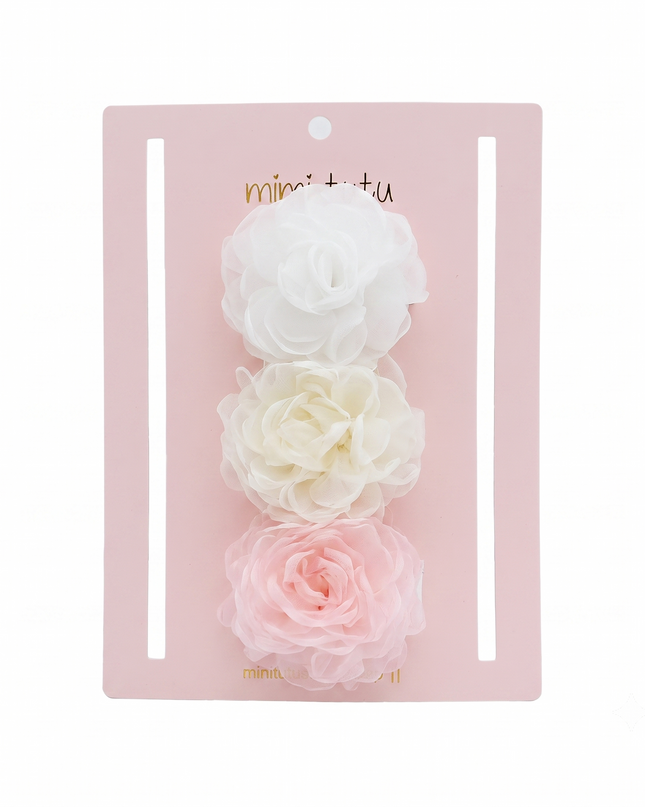 Multicolor Petal Charm Clip Set