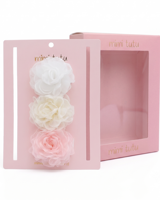 kids atelier mimi tutu Multicolor Petal Charm Clip Set