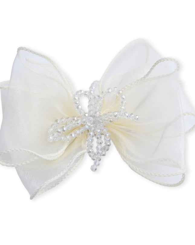 kids atelier mimi tutu Multicolor Beaded Bow Clip Set