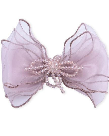kids atelier mimi tutu Multicolor Beaded Bow Clip Set