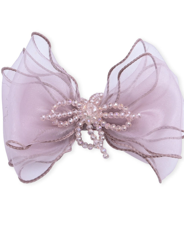 kids atelier mimi tutu Multicolor Beaded Bow Clip Set